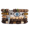 Beaded Bracelets Wood Zinc Alloy Natural Stone Geometric Electroplating Unisex