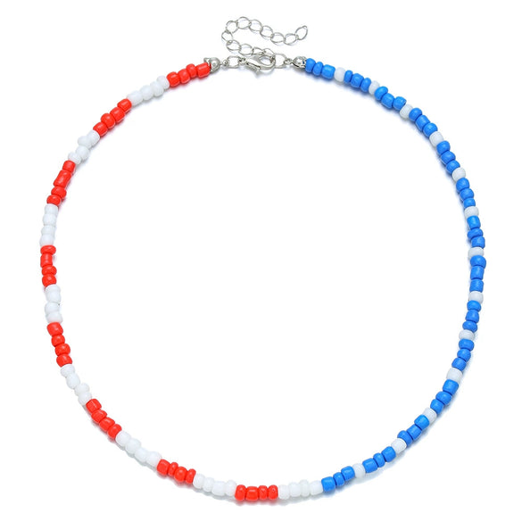 Beaded Clavicle Chain Necklace Women Light Luxury Handmade