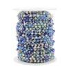 Beaded Crystal Chain Jewelry Accessories Mobile Phone Accessories Stainless Steel 18K Plated Handmade Bracelet Chain