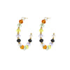 Beaded Earrings Stainless Steel Geometric Retro Niche Electroplating For Women