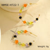 Beaded Earrings Stainless Steel Geometric Retro Niche Electroplating For Women