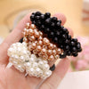 Beaded Fashion Hair Ring Handmade Cloth High Elastic Hair Rope For Female