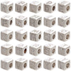 Beaded Jewelry Accessories Copper Diy Bracelet Beads With Block Letter And Rubik's Cube Design Electroplated