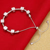 Beaded Jewelry Accessories Copper Diy Bracelet Beads With Block Letter And Rubik's Cube Design Electroplated