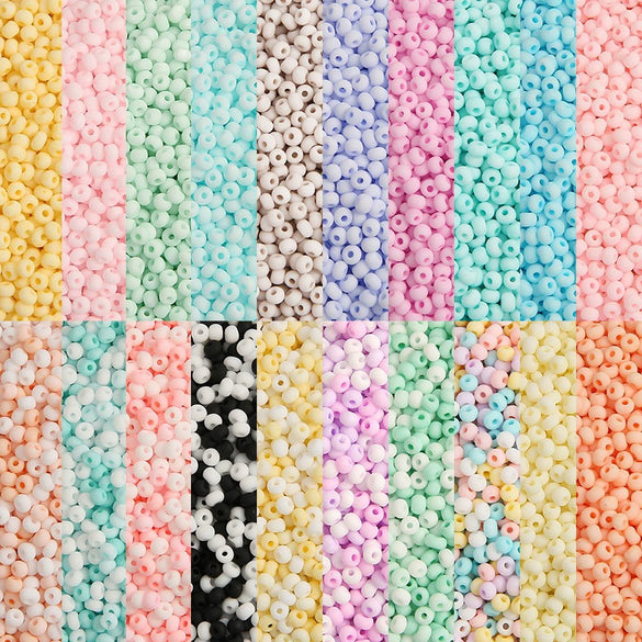 Beaded Jewelry Accessories Glass Glaze Cartoon Baking Paint Rice Beads For Ring Bracelet