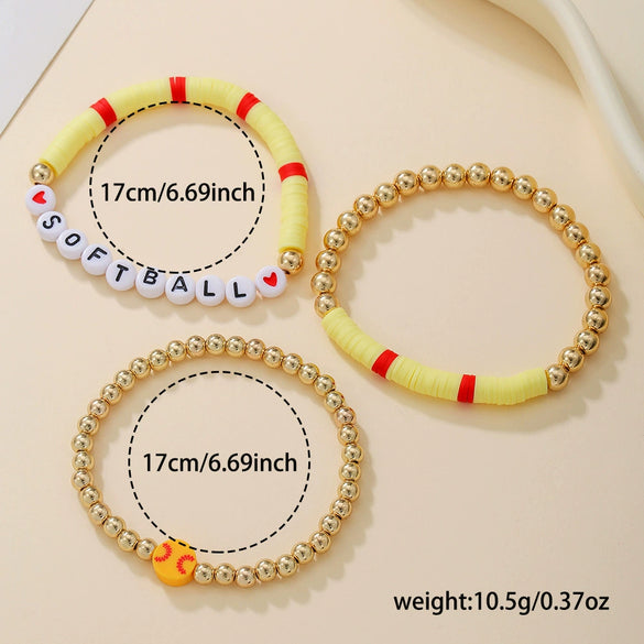 Beaded Jewelry Soft Clay Handmade Alphabet Beads Ball Games Design