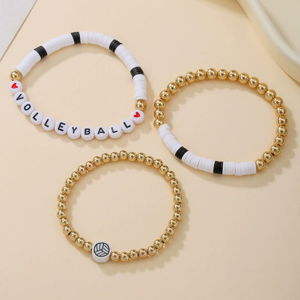 Beaded Jewelry Soft Clay Handmade Alphabet Beads Ball Games Design