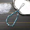 Beaded Mobile Phone Chain Lanyard Key Chain Pendant Handmade With Heart Pattern