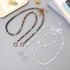 Beaded Mobile Phone Lanyard Bag Keychain Pendant Accessories With Cross And Bow Pattern Handmade