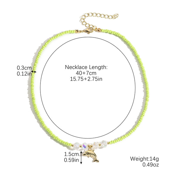 Beaded Necklace Clavicle Chain Imitation Pearl Alloy Heart Flowers Geometric Design Diamond Style For Women