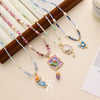 Beaded Necklace For Women Colorful Light Luxury Niche Bohemian Style Nonfading