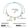 Beaded Necklace Stainless Steel Goldplated Star Style
