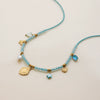Beaded Necklace Stainless Steel Goldplated Star Style