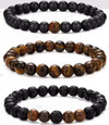 Beaded Stone Bracelet Handmade Fashion Geometric Style Unisex
