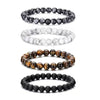 Beaded Stone Bracelet Handmade Fashion Geometric Style Unisex