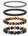 Beaded Stone Bracelet Handmade Fashion Geometric Style Unisex
