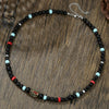 Beaded Stone Necklace Synthetic Stone Geometric Style Alloy Electroplating O Word Chain
