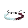 Beaded Woven Bracelet Tiger Eye Stone Black Agate Geometric Handmade For Men And Women
