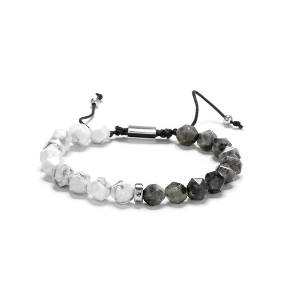 Beaded Woven Bracelet Tiger Eye Stone Black Agate Geometric Handmade For Men And Women
