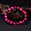 Beaded Woven Bracelet Tiger Eye Stone Black Agate Geometric Handmade For Men And Women