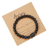 Beads Elastic Bracelet Synthetic Stone Geometric Twelve Constellations Handmade Unisex