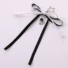 Beads Pearl Ribbon Bow Keychain Pendant Jewelry Purely Handmade