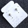 Beanie Earrings Alloy Imitation Platinum Dropshaped Electroplating