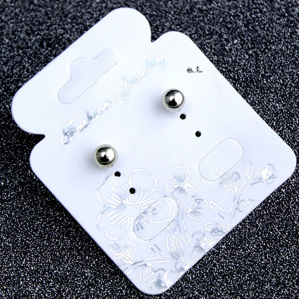 Beanie Earrings Alloy Imitation Platinum Dropshaped Electroplating