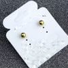 Beanie Earrings Alloy Imitation Platinum Dropshaped Electroplating