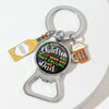 Beer Keychain Pendant Bottle Opener Metal Zinc Alloy Key Ring