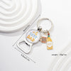 Beer Keychain Pendant Bottle Opener Metal Zinc Alloy Key Ring