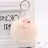 Bell Fur Ball Plush Keychain Pendant For Wholesale