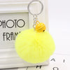 Bell Fur Ball Plush Keychain Pendant For Wholesale