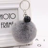 Bell Fur Ball Plush Keychain Pendant For Wholesale