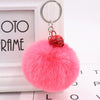 Bell Fur Ball Plush Keychain Pendant For Wholesale