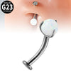 Belly Button Ring And Eyebrow Nail G23 Titanium Alloy Ushaped Human Body Puncture Jewelry Unisex Fashion