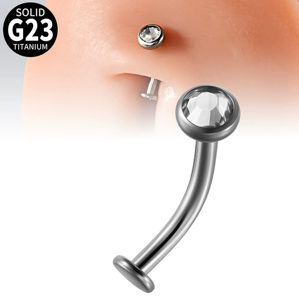 Belly Button Ring And Eyebrow Nail G23 Titanium Alloy Ushaped Human Body Puncture Jewelry Unisex Fashion