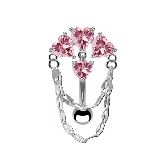 Belly Button Ring Stainless Steel Heartshaped Electroplating Unisex