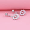 Belly Button Ring Zinc Alloy Heart Shape Human Body Piercing