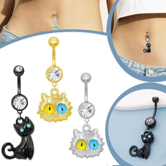 Belly Button Ring Zinc Alloy Heart Shape Unisex Alien Style