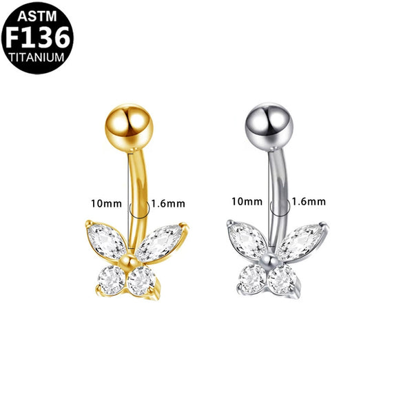 Belly Button Ring Zinc Alloy Heart Shape Unisex Puncture Jewelry