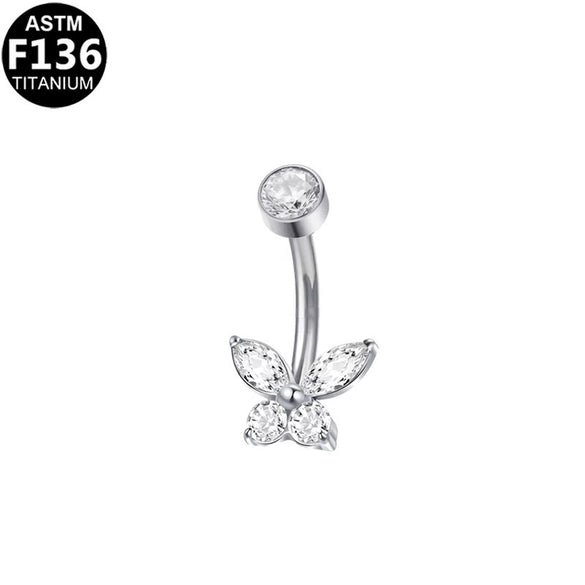 Belly Button Ring Zinc Alloy Heart Shape Unisex Puncture Jewelry