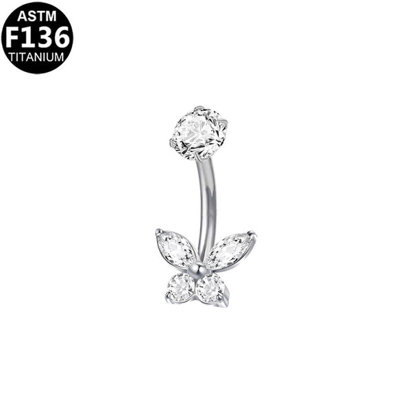 Belly Button Ring Zinc Alloy Heart Shape Unisex Puncture Jewelry