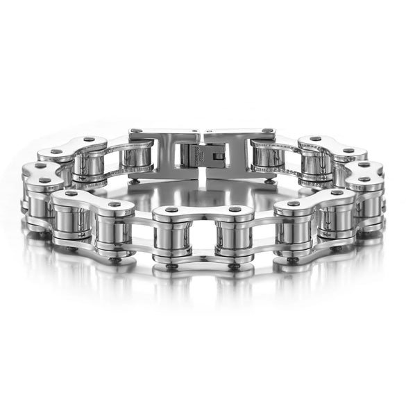 Bicycle Chain Bracelet Titanium Steel Geometric Men's Electroplated Personality Rock Style