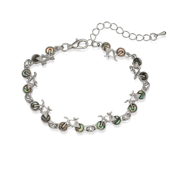 Bicycle Dolphin Abalone Shell Jewelry For Girls And Unisex With Animal Zodiac Fruit Pattern And Environmentalfriendly Processing