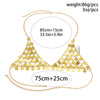 Bikini Accessories Handmade Plastic Resin Star Sequins Chest Chain For Women