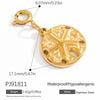 Bikini Buckle Jewelry Accessories Stainless Steel Electroplated With Flowers Love Pattern Ocean Style Minimalist Natural