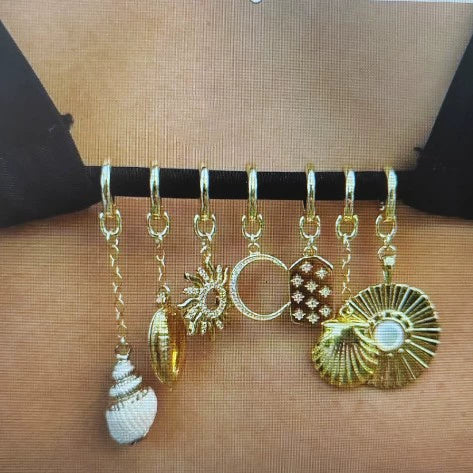 Bikini Buckle Jewelry Accessories Stainless Steel Electroplated With Flowers Love Pattern Ocean Style Minimalist Natural