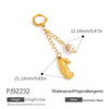 Bikini Buckle Pendant Highend Accessories Titanium Steel Stainless Steel Marine Series Starfish Conch Electroplating Casual Geometric Style