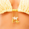 Bikini Buckle Pendant Highend Accessories Titanium Steel Stainless Steel Marine Series Starfish Conch Electroplating Casual Geometric Style